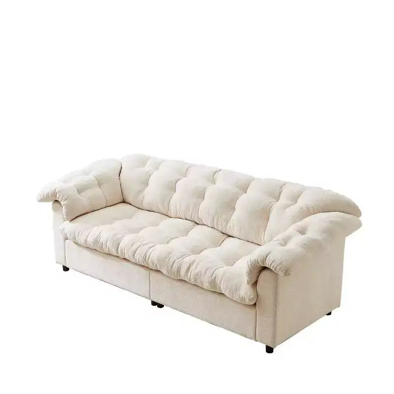 94 Modern Chenille Deep Seat Loveseat Sofa, Upholstered Fluffy Cloud Sofa for Living Room, Bedroom, Office, or Apartment-Panipeachy