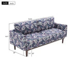 75 Modern Sofa with Solid Wood Legs, Loveseat Sofa Couch for Small Living Room, Bedroom, or Apartment-Panipeachy