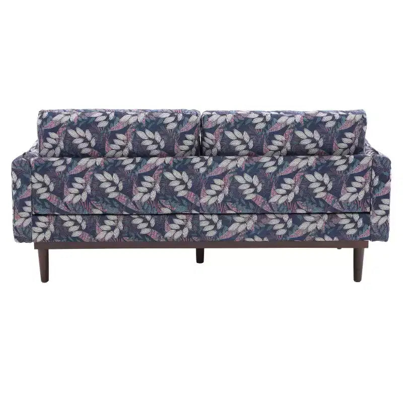 75 Modern Sofa with Solid Wood Legs, Loveseat Sofa Couch for Small Living Room, Bedroom, or Apartment-Panipeachy