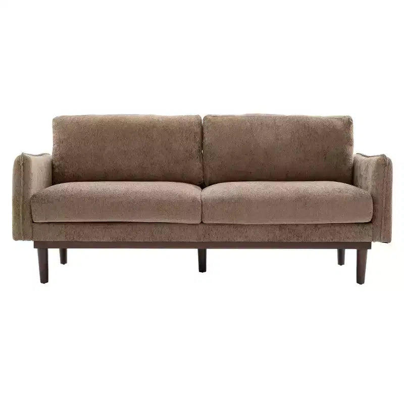 75 Modern Sofa with Solid Wood Legs, Loveseat Sofa Couch for Small Living Room, Bedroom, or Apartment-Panipeachy