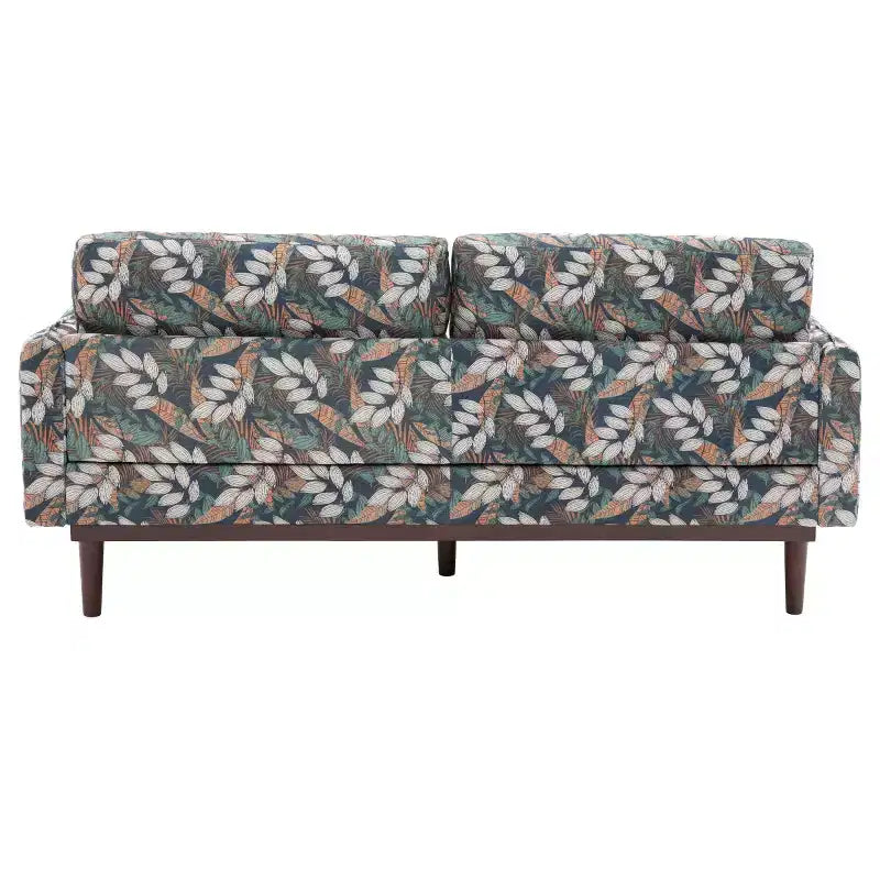 75 Modern Sofa with Solid Wood Legs, Loveseat Sofa Couch for Small Living Room, Bedroom, or Apartment-Panipeachy