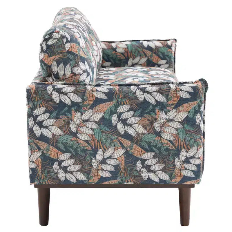 75 Modern Sofa with Solid Wood Legs, Loveseat Sofa Couch for Small Living Room, Bedroom, or Apartment-Panipeachy