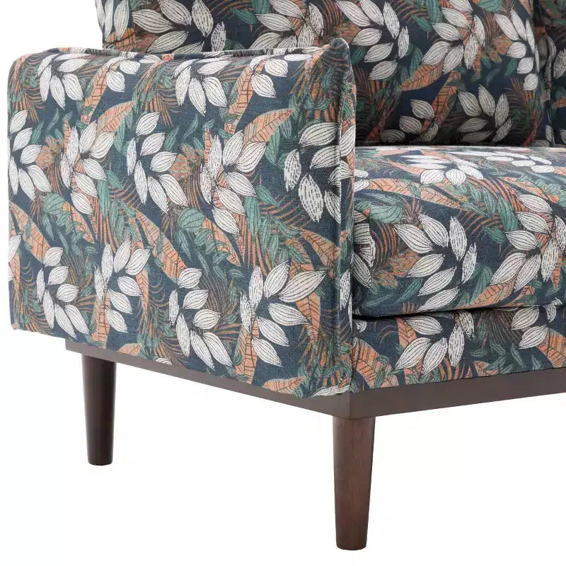 75 Modern Sofa with Solid Wood Legs, Loveseat Sofa Couch for Small Living Room, Bedroom, or Apartment-Panipeachy