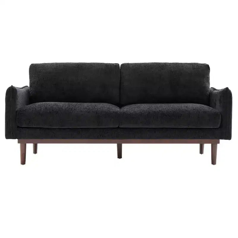 75 Modern Sofa with Solid Wood Legs, Loveseat Sofa Couch for Small Living Room, Bedroom, or Apartment-Panipeachy