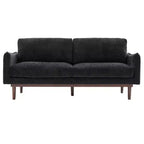 75 Modern Sofa with Solid Wood Legs, Loveseat Sofa Couch for Small Living Room, Bedroom, or Apartment-Panipeachy