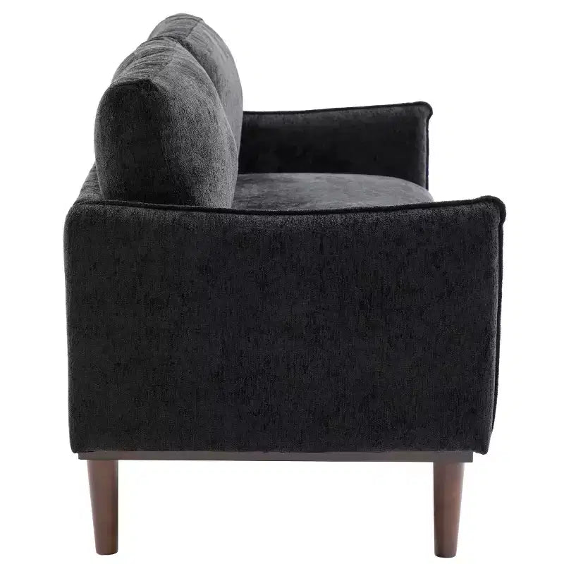75 Modern Sofa with Solid Wood Legs, Loveseat Sofa Couch for Small Living Room, Bedroom, or Apartment-Panipeachy