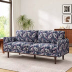 75 Modern Sofa with Solid Wood Legs, Loveseat Sofa Couch for Small Living Room, Bedroom, or Apartment-Panipeachy