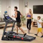 Folding Electric Treadmill for Home, 5HP Motor, 400 Lbs Capacity, Up to 12 MPH Running Machine with 20% Auto Incline, APP & Bluetooth Control