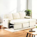 Karl Home |Modern L-Shaped Upholstered Velvet Sleeper Sectional Sofa bed with Chaise and Queen Pull Out Bed