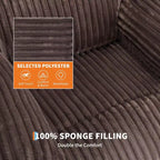 Power Lift Recliner Chair - Heat & Massage Function, Electric Stand-Up Recliner with Adjustable Positions, Soft Polyester Fabric & Full Sponge Padding
