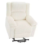 Power Lift Recliner Chair - Heat & Massage Function, Electric Stand-Up Recliner with Adjustable Positions, Soft Polyester Fabric & Full Sponge Padding