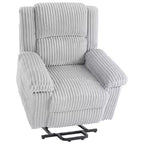 Power Lift Recliner Chair - Heat & Massage Function, Electric Stand-Up Recliner with Adjustable Positions, Soft Polyester Fabric & Full Sponge Padding