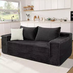 75 Convertible Sofa Bed, Boneless Couch Bed with 2 Pillows, Folding Pull Out Couch, Loveseat Sleeper Sofa for Living Room, No Assembly
