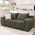 75 Convertible Sofa Bed, Boneless Couch Bed with 2 Pillows, Folding Pull Out Couch, Loveseat Sleeper Sofa for Living Room, No Assembly