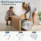 75 Convertible Sofa Bed, Boneless Couch Bed with 2 Pillows, Folding Pull Out Couch, Loveseat Sleeper Sofa for Living Room, No Assembly