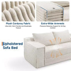 75 Convertible Sofa Bed, Boneless Couch Bed with 2 Pillows, Folding Pull Out Couch, Loveseat Sleeper Sofa for Living Room, No Assembly
