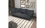 MAYEERTY 90.55 Modern Comfy Upholstered Sofa Cloud Couch,Deep Seat Couches with Multiple Large Sofa Pillows Gray