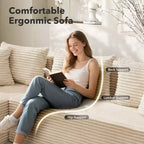 106-Inch l-Shaped Sectional Sofa, with Chaise, Modern Modular Cloud Couch, Sectional Couch, Deep Seat Upholstered Furniture,No Tools Assembly Required
