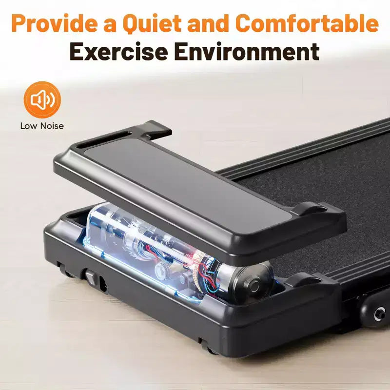 Okak Armless Walking Pad Treadmill with 200LBS Capacity, 3-IN-1 Portable Treadmill, Compact Treadmill for All Age Runner