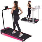 Tapis de course sous bureau Okak avec inclinaison et vitesse réglable, capacité de 136 kg, tapis de course 2,5 CV, pour la maison, le bureau, rose et noir