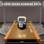 Okak 6% Incline Walking Pad Treadmill with LED Display, Under Desk Treadmill with Upright Stand, Portable Treadmill for Home, Office, Black