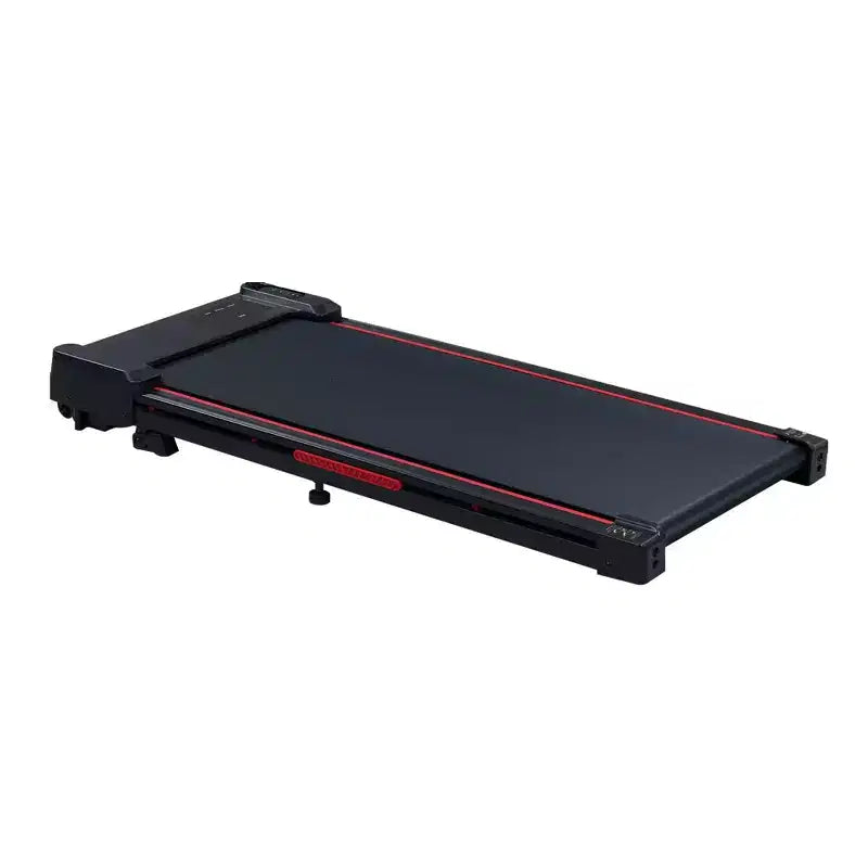 Tapis de course Okak Walking Pad avec 8 niveaux d'inclinaison, tapis de course sous le bureau avec télécommande et écran LED, tapis de course portable pour la maison, noir et gris