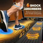 Tapis Roulant Électrique 3.15 CV, Capacité 136 kg, Tapis de Course avec Inclinaison, Support pour Tablette, Contrôle par Application, Amorti des Chocs