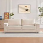 90 canapés modernes pour salon, causeuse en tissu chenille, housse de coussin amovible, poche latérale, cadre en bois robuste