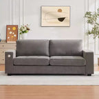90 canapés modernes pour salon, causeuse en tissu chenille, housse de coussin amovible, poche latérale, cadre en bois robuste