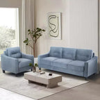 Sectional Couches Sofas with Button Tuft Modern Armchairs Upholstered Couch for Living Room Bedroom Office Small Space