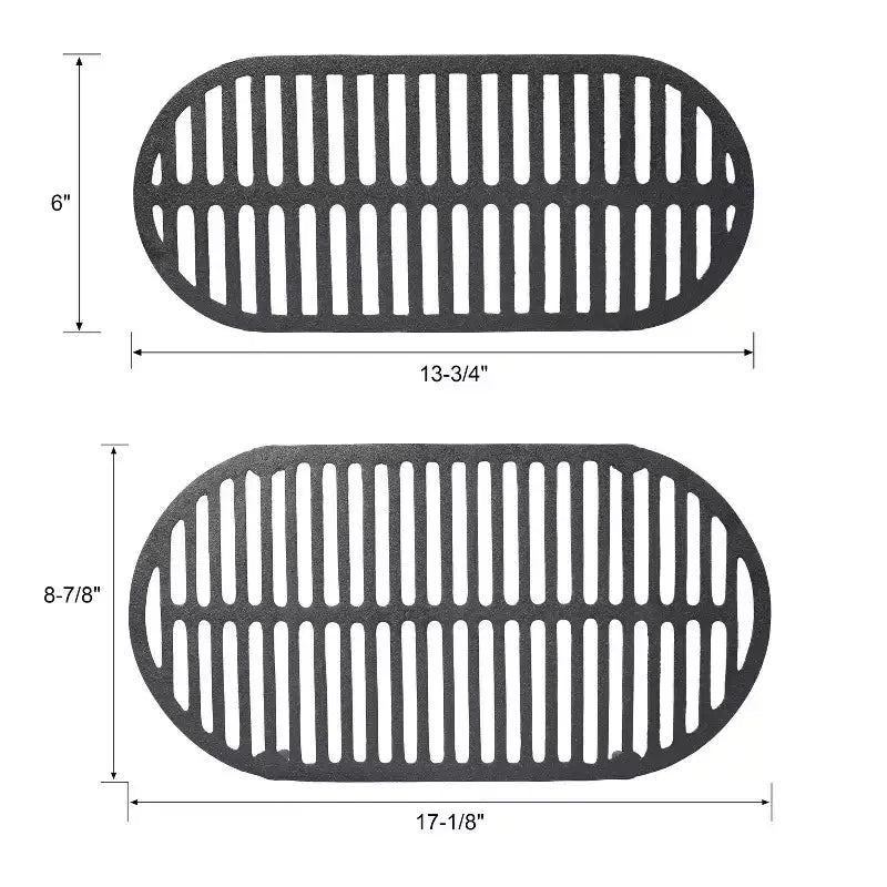 Gril de table d'extérieur ovale/rectangulaire en fonte, plancha de table au charbon de bois pour camping, fêtes, barbecue portable, poêle émaillée avec poignée