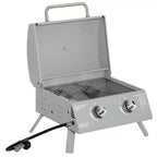 TUYOHW 17Portable Charcoal Grill with Wheels,Side&Bottom Shelf ,BBQ Smoker Griller with Adjustable Vents on Lid for Picnic,Parties,Camping&Backyard