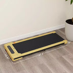 Walking Pad Treadmill 2.5HP Quiet Motor Portable Under Desk Treadmill for Home Office