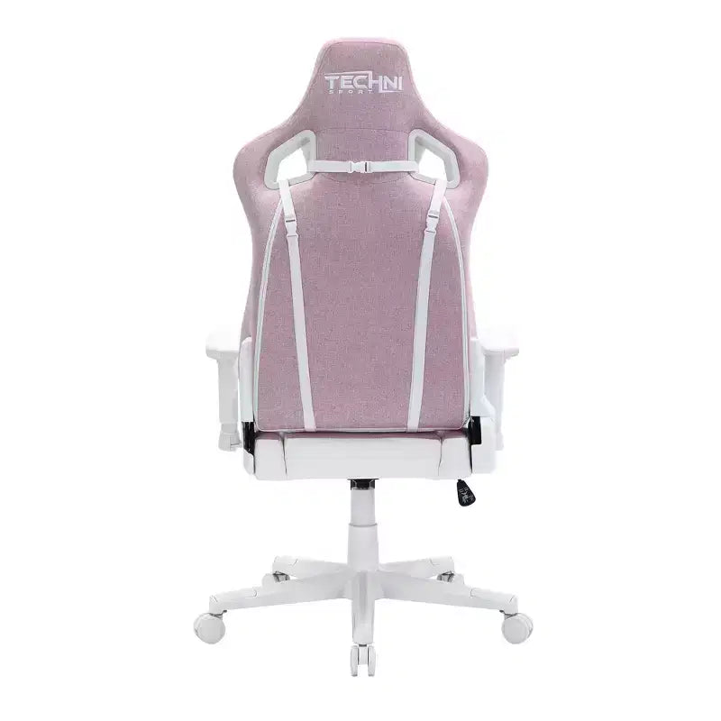 TUYOHW Chaise de jeu pivotante de 136 kg avec hauteur réglable, oreiller lombaire et appui-tête, roulettes, fauteuil de bureau ergonomique pour le bureau et la maison