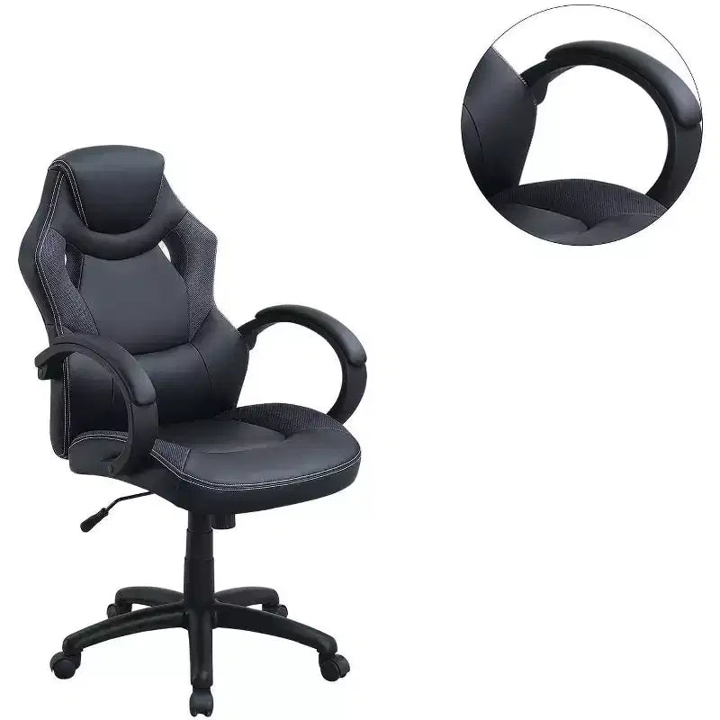 TUYOHW Swivel Gaming Chair with Adjustable Height&Wheels,Ergonomics Office Chairs Video Game Chaise for Office&Home,Upholstery Leisure Chair