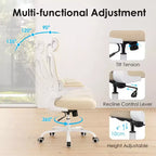 TUYOHW Ergonomic Mesh Office Chair with Adjustable Lumbar Support,Headrest & Flip-Up Armrests,Home Office Desk Chair for Study,Gaming Room