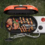 Barbecue portatif au propane ZAFRO, gril d'extérieur pliable de 15 000 BTU avec une surface de cuisson de 2 245 cm² pour le camping, les barbecues, les fêtes, le jardin, les sorties à la plage