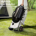 Barbecue portatif au propane ZAFRO, gril d'extérieur pliable de 15 000 BTU avec une surface de cuisson de 2 245 cm² pour le camping, les barbecues, les fêtes, le jardin, les sorties à la plage