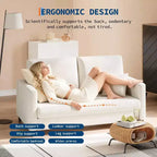 Acekool 52 Small Loveseat Sofa, Chenille Upholstered Couch with Deep Seat & Padded Armrest for Living Room Bedroom