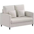 Acekool 52 Small Loveseat Sofa, Chenille Upholstered Couch with Deep Seat & Padded Armrest for Living Room Bedroom