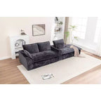 MAYEERTY 103-Inch Cloud L-Shaped Sectional Couch, Boneless Modern Modular Sofa for Living Room No Assembly Required