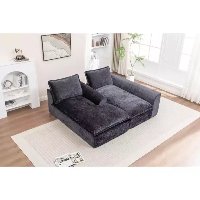 MAYEERTY 103-Inch Cloud L-Shaped Sectional Couch, Boneless Modern Modular Sofa for Living Room No Assembly Required