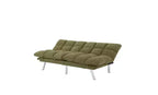 Okak Modern Corduroy Convertible Loveseat Sofa Bed with Adjustable Back & Arm,Upholstered Futon Sofa Couch for Living Room,Apartment