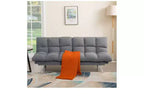 Okak Modern Corduroy Convertible Loveseat Sofa Bed with Adjustable Back & Arm,Upholstered Futon Sofa Couch for Living Room,Apartment