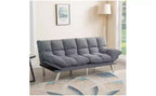 Okak Modern Corduroy Convertible Loveseat Sofa Bed with Adjustable Back & Arm,Upholstered Futon Sofa Couch for Living Room,Apartment
