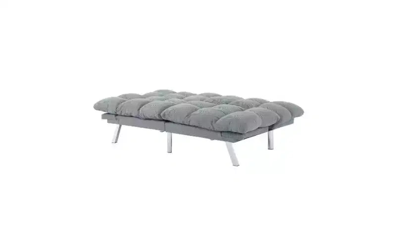 Okak Modern Corduroy Convertible Loveseat Sofa Bed with Adjustable Back & Arm,Upholstered Futon Sofa Couch for Living Room,Apartment