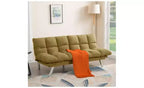 Okak Modern Corduroy Convertible Loveseat Sofa Bed with Adjustable Back & Arm,Upholstered Futon Sofa Couch for Living Room,Apartment