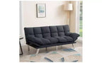 Okak Modern Corduroy Convertible Loveseat Sofa Bed with Adjustable Back & Arm,Upholstered Futon Sofa Couch for Living Room,Apartment