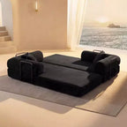 Okak Modren Compression Convertible Floor Sofa Bed with Back Pillows,Boneless Futon Couch Living Room,Apartment