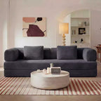 Okak Modren Compression Convertible Floor Sofa Bed with Back Pillows,Boneless Futon Couch Living Room,Apartment
